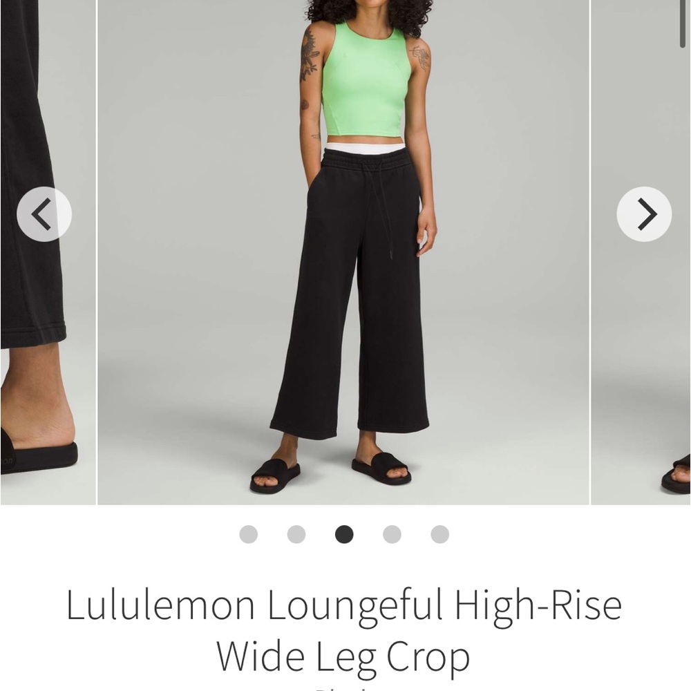 Lululemon loungeful wide leg crop